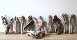 Treibholz Schwemmholz Driftwood 10 kleine  Hölzer Dekoration Garten  Terrarium 18 cm - 23 cm **52** (TR1266)