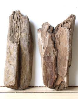 Treibholz Schwemmholz Driftwood 2 knorrige  Hölzer Dekoration Garten Terrarium 30 cm - 33 cm lang **E6* (TR1024)
