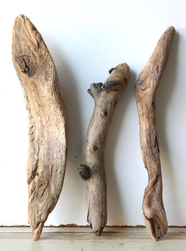 Treibholz Schwemmholz Driftwood 3 Hölzer Dekoration Garten Terrarium 27-35 cm (SA847)