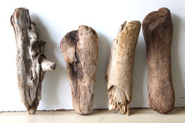 Treibholz Schwemmholz Driftwood  4 knorrige  Hölzer Dekoration Garten Terrarium 29 cm - 36 cm  **206** (TR1286)