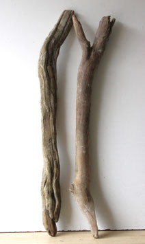 Treibholz Schwemmholz Driftwood  2 XXL  Hölzer Terrarium  Dekoration Garten  92 cm - 97  cm (TR960)