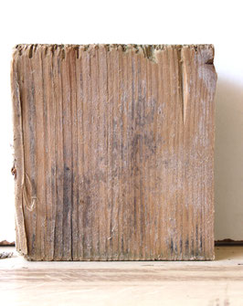 Treibholz Schwemmholz Driftwood 1 kleines dickes  Brett Dekoration Regal Garderobe  14,5 cm   (B666)
