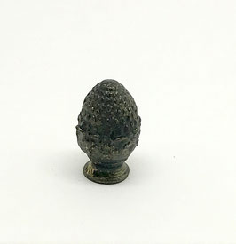 Tannenzapfen Statue schwarz/ Pinecone statue black