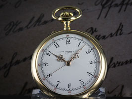 OFFENE PATEK PHILIPPE CHRONOMETER SPEZIAL ZENTRALSEKUNDE ARZTUHR POKETWATCH 18 K GOLD BOX PAPIERE