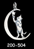 Kitty with Moon and Star