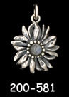 Flower with 4mm Stone