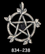 Oak Twig Pentacle with 5mm Stone