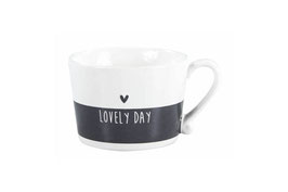 Tasse "Lovely Day" weiss | Shabby Chic