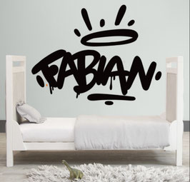 Wandtattoo-Dein Name als Graffiti