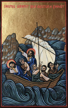 Ikone "Christus gebietet dem Seesturm Einhalt"