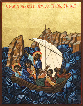 Ikone „Christus gebietet dem Seesturm Einhalt“