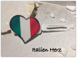 " Italien Herz "  HundeHaarMotivspange