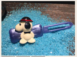 Bunte  Snoopy Doo HundehaarSpaangen: Snoopy Doo mit Knochen 9