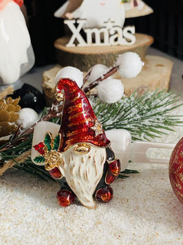 HundehaarSpange  " Eleganter Rhinestone  Weihnachtsmann " Nr . 0A