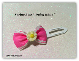 Ausstellungs- / Stoffschleife  " Spring Bow  Daisy  White" No 1