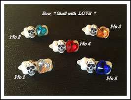 Totenkopf Spange  "Skull with LOVE "