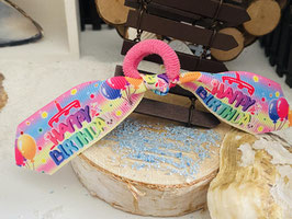 Zopfgummis " Propeller, Happy Birthday Hasenohrenzopfgummi  1