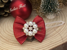 WeihnachtshundehaarSpange festlich 14