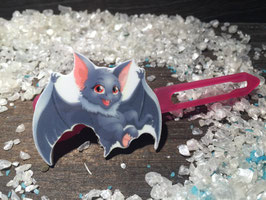 Halloween Bunte Motivspange " Fledermaus 3 "