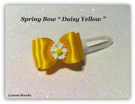 Ausstellungs- / Stoffschleife  " Spring Bow Yellow Daisy "