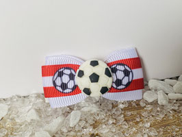 HundehaarSpangen Fussball und Tor : Österreich Schleife mit Fußball Mitte