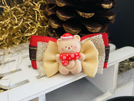 WeihnachtsHundehaarSchleifen Bär 3