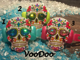 HundeHaarSpange " TOTENKOPF   VooDoo "