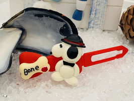 Bunte  Snoopy Doo HundehaarSpaangen: Snoopy Doo mit Knochen 7