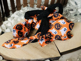 Zopfgummi " Stoffpropeller  Blau-Orange-Lila Farbtöne " 8