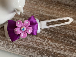 Hundehaarspange " Bunte SommerblumenSchleifen mit SWK 5  "