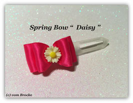 Ausstellungs- / Stoffschleife  " Spring Bow Pink Daisy "