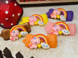 HundeHaarspange Einhorn  " Happy  Einhorn Nr 2 "