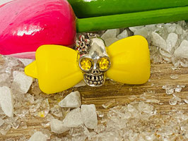 HundehaarSpange Totenkopf/ Skulls Dog Bow Swarovski  oder Rhinestone 12