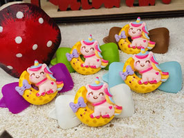 HundeHaarspange Einhorn  " Happy  Einhorn Nr 4 "