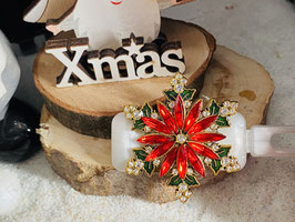 HundehaarSpange  " Klassischer  Rhinestone  Weihnachtsstern " Nr .000E