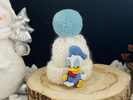 HundeHaarSpange  Einzelstück 3,5cm  Nr. 3 " Mützchen  mit Donald  "