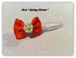 Ausstellungs- / Stoffschleife  " Spring Bow  Daisy  White" No 6