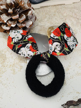 Zopfgummis " Propeller, Totenkopf Hasenohrenzopfgummi 2