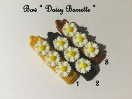 HundeHaarSpange Blume 3 Gold/Braun/Bronze Töne  Nr. 18 French Daisy(3) Barrette