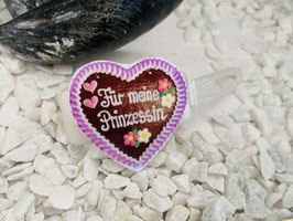 MotivHundehaarSpange " Für meine Prinzessin  Lila "