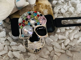 Totenkopf / Skull HundehaarSpange:  Highlight Nr 2
