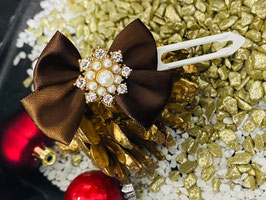 WeihnachtshundehaarSpange festlich 8