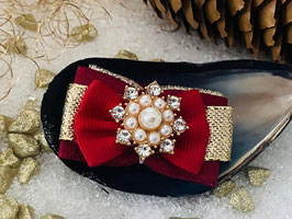 WeihnachtshundehaarSpange festlich 7