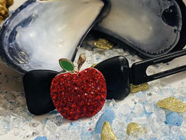 Hundespange Süße Früchtchen "Rhinestone Apple/ Apfel " 4