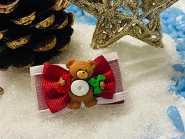 WeihnachtsHundehaarSchleifen Bär 5