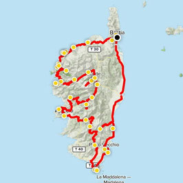 Korsika - GPX Route - "Explore Corsica - The Motorcycle-Dream-Island"