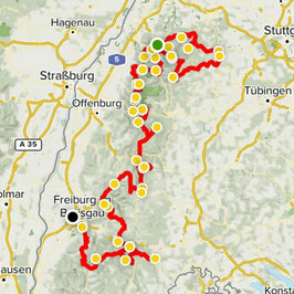 Deutschland, Schwarzwald - Nord bis Süd - GPX Route - Eine unvergessliche Reise durch Deutschlands größtes Mittelgebirge