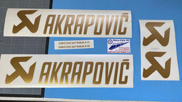 Déco "Akrapovic" pour ailes avant phase 4 (modèle N°10)