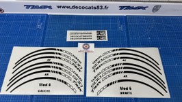 Liserés de jantes pour les Phases 1 "500" Modèle N°6