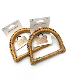 MBL - MANICI INTRECCIO MEZZALUNA / 841403 LEGNO CH